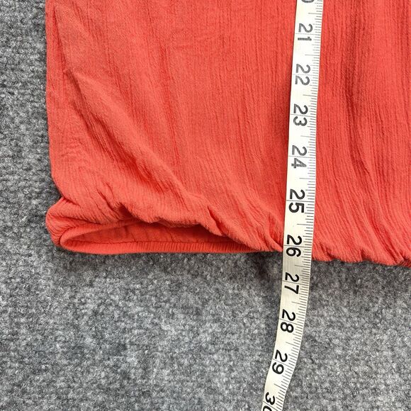 Soft Surroundings Blame Rio Embroidered Boho Top Womens 2X Coral Viscose - Picture 10 of 11